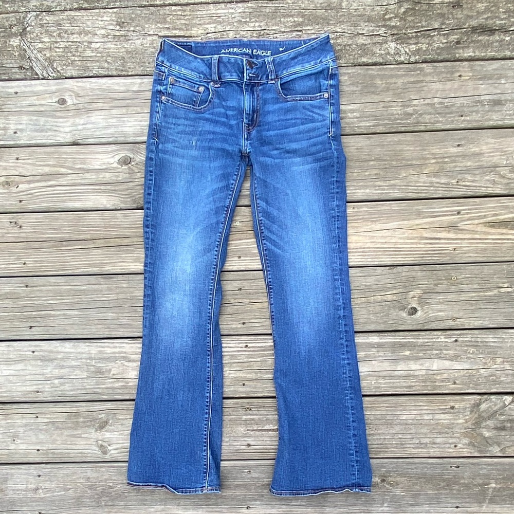 SOLD 💲American Eagle Outfitters Jeans Super Stretch boot cut - Picture 1 of 13